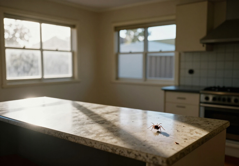 Termite damage in a Denistone home before treatment